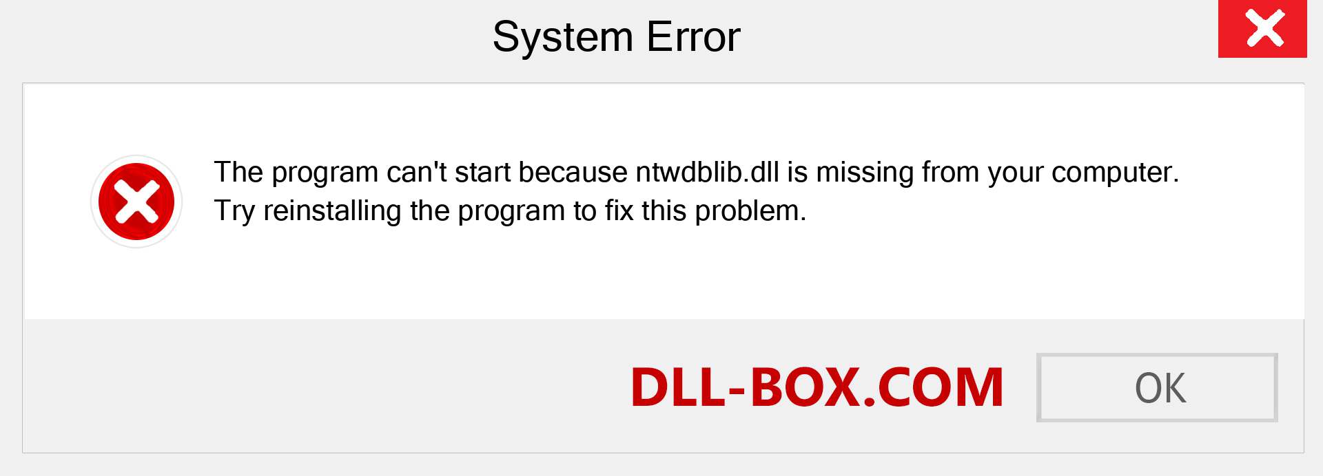  ntwdblib.dll file is missing?. Download for Windows 7, 8, 10 - Fix  ntwdblib dll Missing Error on Windows, photos, images